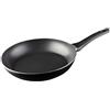 MasterChef Padella Antiaderente 24cm, Padelle Induzione, Pentole Alluminio per Friggere & Salta Uova, Frittata, Verdure e altro, Antigraffio, Adatta a tutti i Piani, Lavabile in Lavastoviglie, Nera