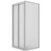 Idralite Box Doccia Angolare 70x90CM H198 Cristallo Stampato C Fisso+Saloon 2 Ante Battente 70 mod. West