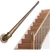 Generic Corrimano per scale in ottone anticato, 6 m, montaggio a parete, per interni ed esterni, robusto kit di supporto per scale per sicurezza e stile.