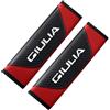 Generic 2 Pezzi Copri Cintura Di Sicurezza Auto Per Alfa Romeo Giulia Junior GTV 4C 6 1979-2026 Cuscinetto Morbido Per Imbracatura Protezione Spalla Tracolla Morbida Traspirante