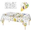 MORAINJAY Colorare Tovaglia per Bambini,137x274cm Carta Tovaglia per Feste di Compleanno, Colorata Tovaglia Impermeabile,Bambini Decorazione per Feste,Poster da Colorare a Tema Unicorno Regalo di Compleanno