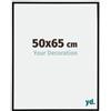 yd. Your Decoration - Cornice 50x65 cm - Nero Opaco - Decorativa Parete in Alluminio con Vetro in acryl - Antiriflesso - 50x65 Cornice - Kent