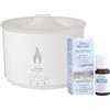 Gisa Wellness Aromapop diffusore per oli essenziali ultrasuoni design moderno e Sinergia Respiro pura balsamica. Purifica aria da casa o ufficio. Benessere adulti