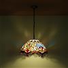 B·LED BARCELONA LED BARCELONA LED Lampada a Sospensione Tiffany da Soffitto con Paralume in Vetro Colorato Multicolore, Design Vintage Industriale e Stile Classico, Illuminazione E27 per Soggiorno Sala da Pranzo Camera