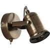 Lindby Faretto 'Anze' dimmerabile (Industriale) colore Oro, in Metallo ad es. Soggiorno & Sala da pranzo (1 luce, GU10) applique