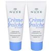 NUXE Crème fraîche de beauté® Crema Ricca Idratante 48h Pelli Secche 2x30 ml