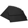 ITODA 10 buste formato A4, in carta kraft, portadocumenti, cartelle portadocumenti, per progetti e relazioni, colore nero, confezione da 10