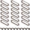 Yosawo 50 porta etichette in metallo, per mobili, cassetti, armadietti, con viti, per armadi, scatole, mensole, cassetti, cantine e decorazioni per la casa (60 x 17 mm, bronzo rosso)