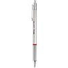 rOtring Rapid Pro penna a sfera retrattile per disegno tecnico | Punta media | Inchiostro blu | Corpo interamente in metallo Argento