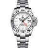 Burnside Steeldive SD1992, GMT, Bianco, NH34, Sapphire, Lume, 300m Diver, Diving, BNIB, bianco, Bracciale