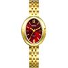 JewelryWe Orologio Analogico Elegante da Donna: Orologio da Polso Quadrante Ovale Idee Regalo per lei