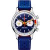 Sugess Seagull ST1901 Panda 40mm Blu Scuro Racing Cronografo Sapphire 1963 BNIB