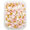 DFPRIME Sprinkles per torte - Rosa Oro 60g Decorazioni per Torte Commestibili - Zuccherini Colorati e Perle di Zucchero per Cake Design Cupcake Biscotti - Decorazioni Torta Compleanno e Dolci