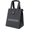 KASANOVA Borsa porta pranzo termica 12 L grigio con scritta