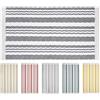 Olivo Tappeti OLIVO.shop | RIGO 3 Tappeto cotone lavabile in lavatrice con frange, Tappeto cucina cotone, Tappetino ingresso a righe, varie misure e color (GRIGIO SCURO, 50x135 cm)