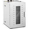 Royal Catering Essiccatore per Alimenti Professionale Disidratatore Frutta e Verdure RCDA-1350/100S (1.500 W, 16 ripiani, 230 V, Acciaio Inox)