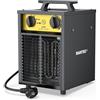 DAHTEC Termoventilatore 3000 W - Radiatore Elettrico Avanzato - Basso Consumo - Inclinazione naturale di 3,5°, Termostato e Protezione da Surriscaldamento - per Casa, Bagno o Il Cantiere
