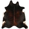 Livorio Tappeto in pelliccia di mucca premium Dark Brindle prodotto naturale dal Sud America | vera pelliccia bovina