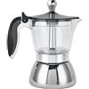 HUSHUI Caffettiera in Acciaio Inossidabile, da 200 Ml con Manico Resistente Al Calore e Design Trasparente, per Ristorante di Hotel in Casa o in Ufficio