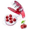 Wilsonzin Snocciolatore Ciliegie, Cherry Pitter Estrattore, Cherry Pitter professionale di ciliegie, versatile, rimuove facilmente 6 noccioli contemporaneamente, per Preparare Marmellata di Ciliegie, Cucinare