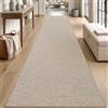 DEXI Tappeto Cucina Antiscivolo Lavabile 80 x 300 cm, Lungo Passatoia Corridoio Assorbente, Rimozione Della Polvere, Tappeti Runner Facile da Pulire per Ingresso, Lavanderia, Beige