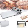 aallwwsso Sfogliatrice Manuale Pieghevole,Sfogliatrice Per Pasticceria In Acciaio Inox,Spessore Regolabile 0,5-25 Mm,Adatta Per Amanti Della Pasticceria Casalinga,Piccoli Studi Di Pasticceria B:400