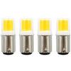 ALIVIM 4 Pezzi BA15D 110V 220V 5W COB Lampadina LED A Doppio Contatto Con Base A Baionetta A Vite Lampadario Macchina Da Cucire Illuminazione Casa Alogena Dimmerabile,Cold white,220V
