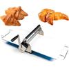 Generic Sfogliatrice manuale in acciaio inox, a manovella, pieghevole, spessore regolabile per panetterie e pizzerie