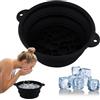 Astralong Bacinella Pieghevole in Silicone con Vaschetta per Ghiaccio Integrata, Ciotola per Bagno di Ghiaccio Viso Portatile con Gancio, Lavabo Face Ice Bath Bowl, Riduzione Gonfiore, Pori Ristretti
