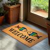 Brubaker Zerbino per Esterni e Interni - Welcome con Pesci Arcobaleno - 45 x 75 cm - Tappeto in 100% Fibra di Cocco, Antisporco e Antisdrucciolo - Impermeabile - Ideale per Ingresso e Terrazza