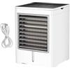 Ausla Condizionatore D'aria Personale USB, Raffrescatore Evaporativo a Basso Consumo da 6 W con 3 velocità del e Schermo Touch, unità AC Portatile per Uso Interno Ed Esterno
