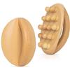 DAOZWUBGIH Strumenti per massaggio per terapia del legno, massaggiatore linfatico per modellare il corpo, kit per la cura della cellulite, strumento Gua Sha in legno, spazzola per modellare il corpo