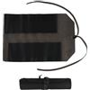 Lecreatekit Borsa portautensili in pelle professionale arrotolabile per attrezzi fai da te, custodia compatta, nera, 394 x 254 mm (nero)