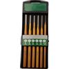 Lecreatekit Set di 6 scalpelli a freddo in lega di acciaio per metallo, pietra, calcestruzzo, utensili a mano resistenti con tappo da 1/8-1/4 di pollice