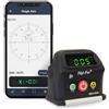 Digi-Pas Livella Smart Cube a 2 assi, DWL-90PRO, visualizza lo stato di livellamento su smartphone tramite Bluetooth, nero, piccolo, modello: DWL90Pro