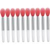 BEAHING Spazzoli per labbra in silicone Mini Spazzo labbra Spazzole Applicati in balsamo per labbra riutilizzabili per cure per labbra 10pc esfoliante la spazzola di rossetto esfoliante