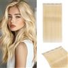 MY-LADY Extension Clip Capelli Veri 1 Unità 20cm #613 Biondo Clip Extension Capelli Umani Naturali Invisibile con 5 Clip Liscio 40g