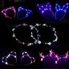 Cerioll LED Fascia Fiori Coroncine, Cerchietti Luminosi a LED, 10 Pezzi Cerchietti Per Capelli Luminosi, Corona Di Fiori Luminosa Per Capelli Festa