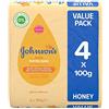 Johnson's Baby Sapone al miele 4x100g