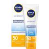 Beiersdorf NIVEA Sun, protezione solare opaca per il viso, protezione solare UPF 50 (50 ml), protezione solare non grassa per il viso, latte solare istantaneamente efficace con texture leggera