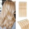 MY-LADY Extension Capelli Veri Clip 1 Pezzo, 20cm Extension Clip Capelli Umani Lisci per Volume 3/4 Testa con 5 Clip, Clip In Human Hair Extension #18P613 Biondo Cenere/Biondo 40g