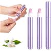ZYEKIU 3 Pezzi 3 in 1 Nail Care Pen, Rimuovi Cuticole Unghie, Cuticole Remover, con Ceramica Punta Idratanti Rinforzanti Illuminanti Olio Applicatori per Riparare Unghie Secche Screpolate