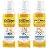 Generico Spray solare per capelli e cuoio capelluto SPF 100, nebbia invisibile e leggera con protezione UV, crema solare leggera per escursioni, spiaggia, corsa, adatta a tutti i tipi di capelli (3pcs)