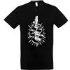 Generico T-shirt in cotone Born to Rock per neonati, bambini ed adulti (Bambino, Nero, 7/8 anni)