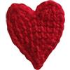 Generico Spilla Cuore all'Uncinetto Fatta a Mano - Spilla Cuore Rossa in Cotone - Gioiello Tessile Romantico - Regalo Cottagecore - Pezzo Unico