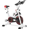 Cyclette Professionale da Camera Volano 8 Kg con Schermo LCD Bianca