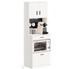 SoBuy Credenza cucina con 2 prese e 2 porte USB 60 x 40 x 170 cm