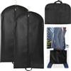 YOYEAH 2X Borsa per Abiti Lunga 120 cm, Borse per Abiti con Cerniera e Manico - Copricapo Traspirante per Abiti da Completo, Giacche, Camicie e Abiti da Sera (Nero, 60x120cm)