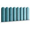 Muralo Pannelli Imbottiti per Pareti in Velluto Magic Velvet 20x100 cm - Cuscino da Parete Decorativo, Design Moderno e di Lusso per Camera da Letto e Soggiorno - Color mare