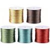 Bangbobi Filo Lucido per Gioielli, 5 Rotoli da 50 m, 0,4 mm, Poliestere, 250 m Totali, per Braccialetti, Collane e Lavori Manuali